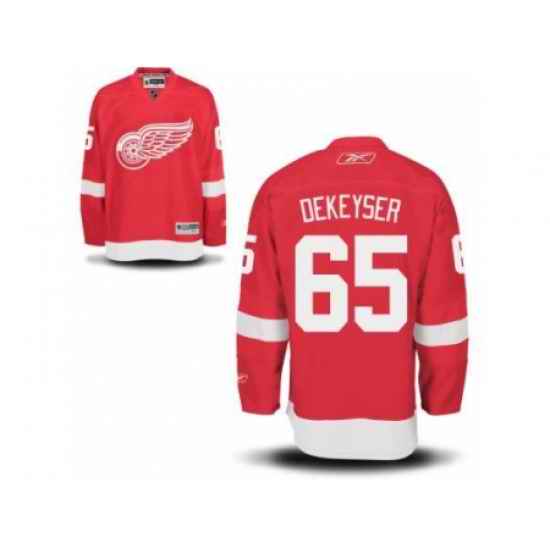 Detroit Red Wings 65 Danny DeKeyser Red NHL Jersey